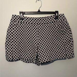 INC International Concepts Black and White Geometric Shorts
